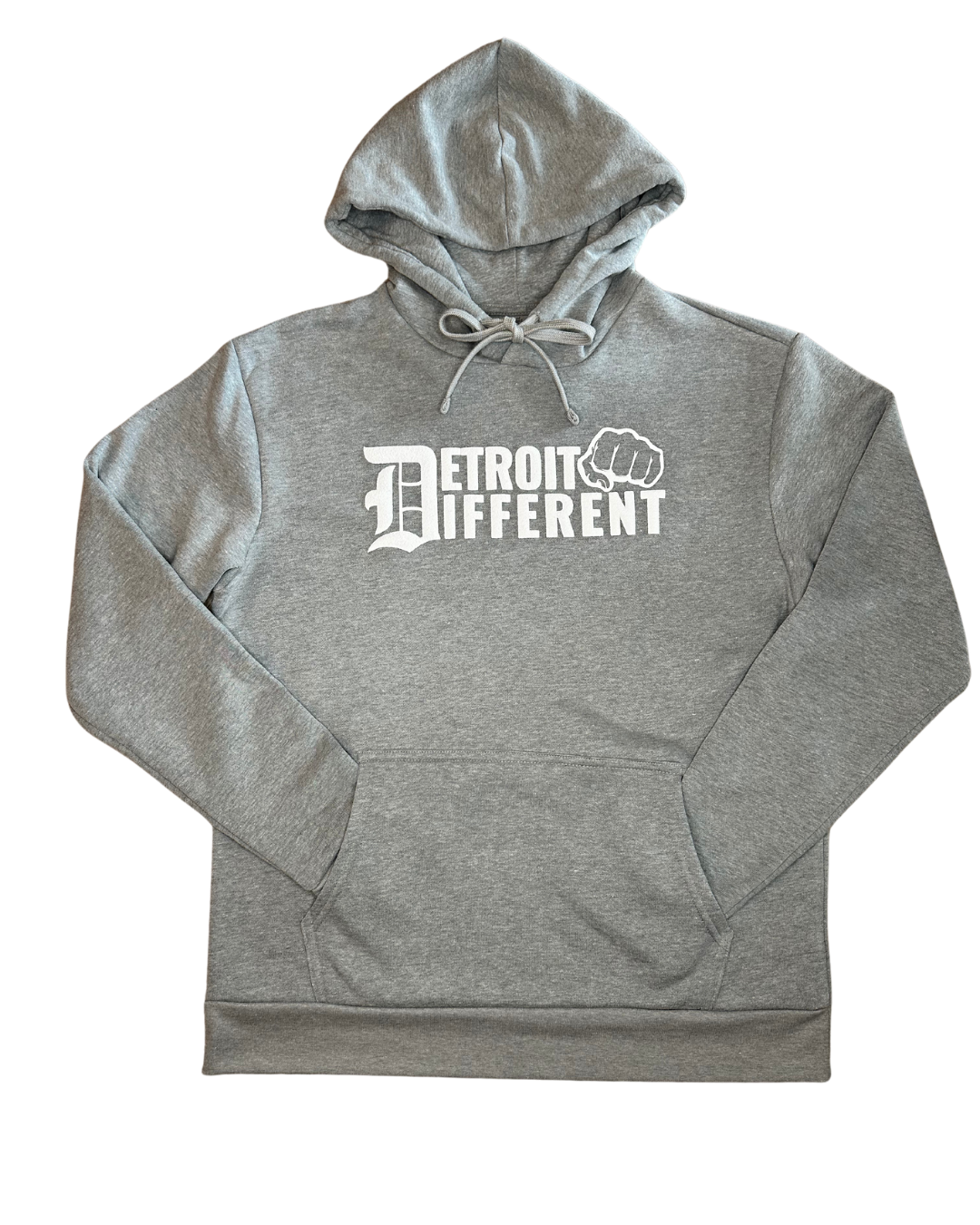 Detroit Hit Different Grey/White Hoodie